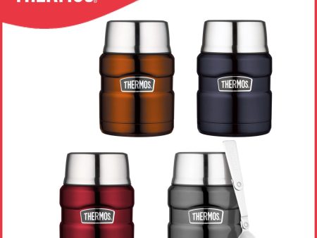 Thermos SK3000 Series Stainless Steel Food Jar 470mL With Spoon - 4 Colors Available Supply