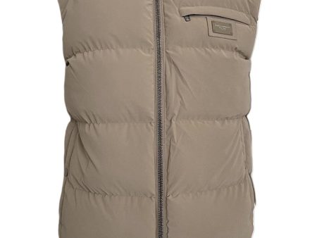 Dolce Gabbana Men Body Warmer Vest In Beige Sale