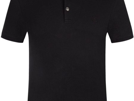 Burberry Black Polo Shirt For Sale