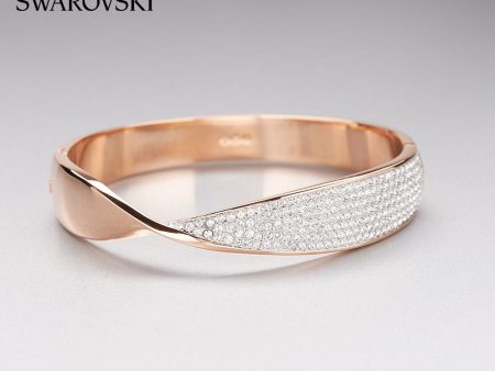 SWAROVSKI Freedom Bangle - Rose - Medium #5236115 Online now