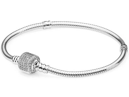 Pandora Silver Bracelet with Clear Cubic Zirconia #590723CZ-16 Online Hot Sale