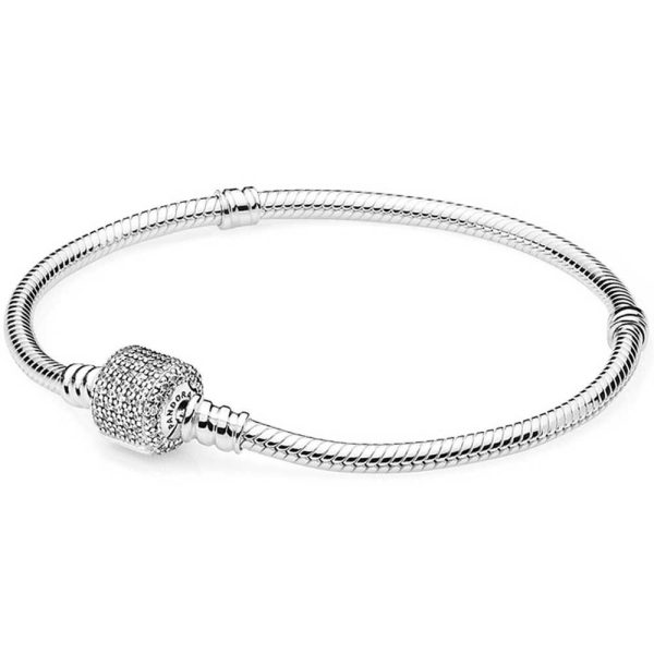 Pandora Silver Bracelet with Clear Cubic Zirconia #590723CZ-16 Online Hot Sale