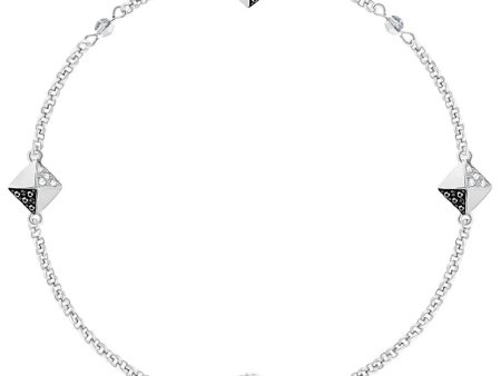 SWAROVSKI Women Stainless Steel Charm Bracelet #5354760 Hot on Sale