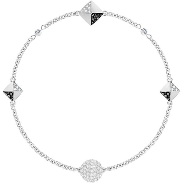 SWAROVSKI Women Stainless Steel Charm Bracelet #5354760 Hot on Sale