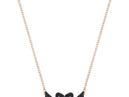 SWAROVSKI Black Iconic Swan necklace #5296468 For Cheap