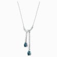 SWAROVSKI Crystal Vintage Y Necklace - White, Rhodium Plating #5457628 Supply