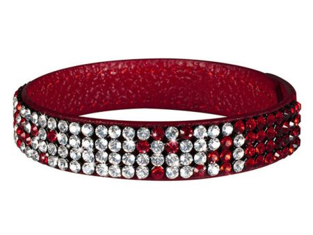 Ladies Bracelet Glamour GBR1-055 (21 cm) Red Leather (18 - 19,5 cm) Cheap