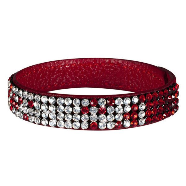 Ladies Bracelet Glamour GBR1-055 (21 cm) Red Leather (18 - 19,5 cm) Cheap