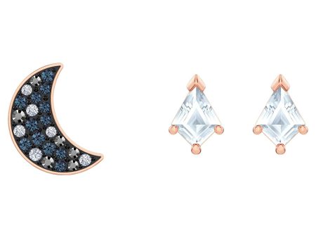 SWAROVSKI Symbolic Pierced Earrings set - Multi-colored & Rose-gold tone plated #5494353 Cheap