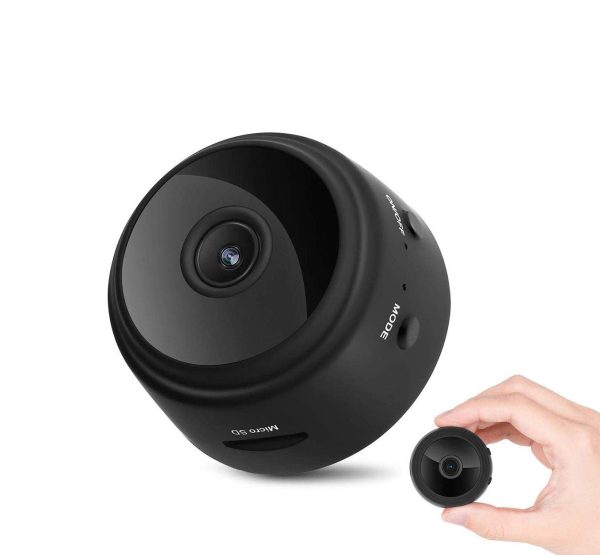 Mini 1080P Wireless Night Vision Security Camera with 150° Wide-Angle Lens by Lexuma Online