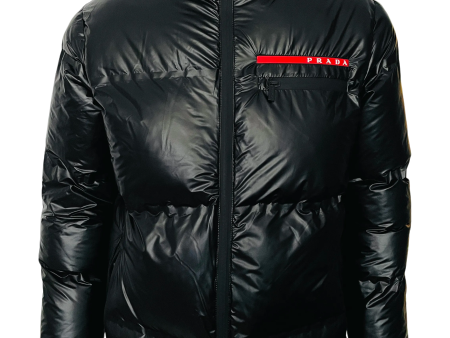 Prada Puffer Jacket In Black For Discount