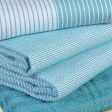 Export Quality Flat & Terry Kitchen Towel Aqua 20X27 INCH For Cheap