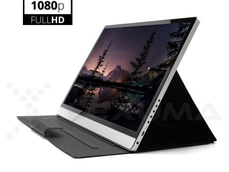 Lexuma XScreen Plus - 1080P Portable Monitor 15.6  Metallic Case Touch Screen IPS Ultra Slim Type-C HDMI with Built-in Battery on Sale