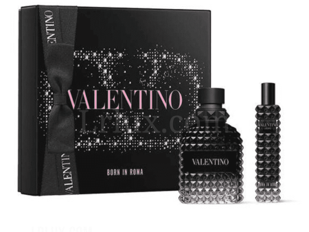 VALENTINO BORN IN ROMA 2 PCS SET. 5.O OZ EDP    15 ML TRAVEL SET Online Sale