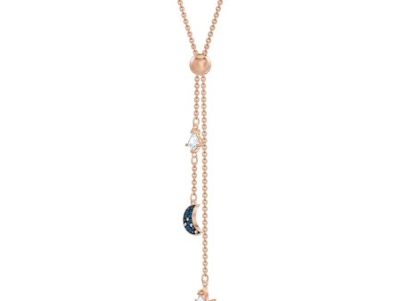 SWAROVSKI Symbolic Y Necklace - Multi-colored & Rose-gold tone plated #5494357 Online Hot Sale