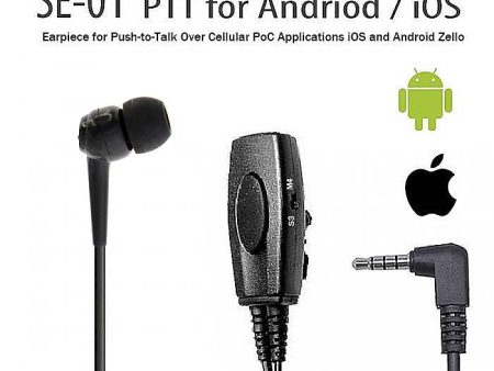 SE01 Wire Software APP Based PTT Earpiece for Zello Online Hot Sale