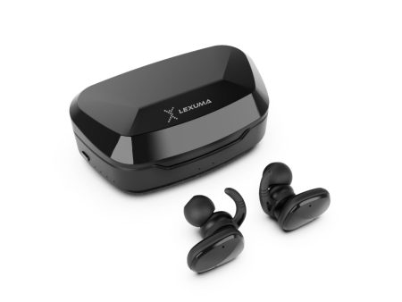 Lexuma XBud2 True Wireless In-Ear Bluetooth IP56 Sports Earbuds [With Charging Case] Supply