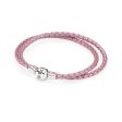 Pandora Moments Double Pink Leather Bracelet #590705CMP-D1 35cm Cheap