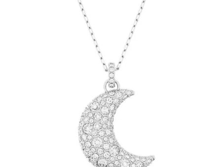 SWAROVSKI 5666181 Sublima pendant Moon, White, Rhodium plated Fashion