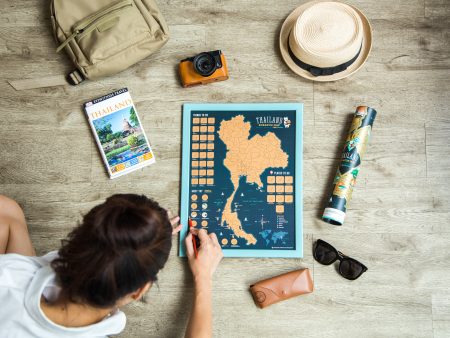 Thailand Scratch Off Map - Travel to Thailand Scratch Map on Sale