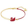 SWAROVSKI Iconic Swan bracelet 5465403, Swan, Red, Gold-tone plated Online Hot Sale