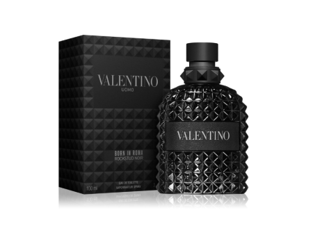 Valentino Uomo Born In Roma Rockstud Noir EDT For Men 3.4 Fl Oz Supply