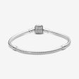 Pandora Silver Bracelet with Clear Cubic Zirconia #590723CZ-16 Online Hot Sale