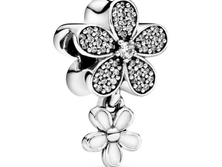 Pandora Dangling Daisy Flower Pave Charm #792098CZ Supply