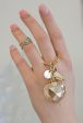 SWAROVSKI New Heart keychain Swarovski gold plating #5127860 For Cheap