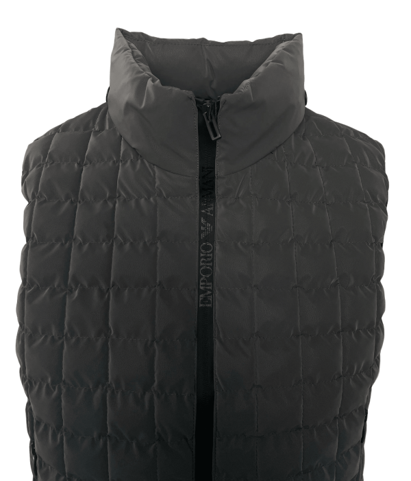 Emporio Armani Men Body Warmer Vest In Grey Online Sale