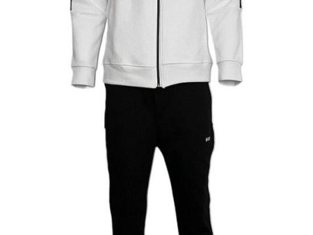 Hugo Boss White & Black Tracksuit Hot on Sale