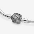 Pandora Silver Bracelet with Clear Cubic Zirconia #590723CZ-18 Supply