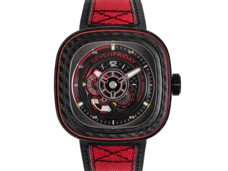 Sevenfriday P3C 04  Red Carbon  Watch For Cheap