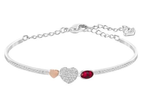 SWAROVSKI Duo Heart Bangle #5169396 Online Hot Sale