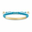 Ladies Bracelet Thomas Sabo LBA0060-848-1 Blue Silver Golden Supply