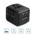 Universal Travel Adapter with 4 USB Ports for US EU UK AUS - All-in-One Charger with Smart Load Detection and Safety Certified For Discount