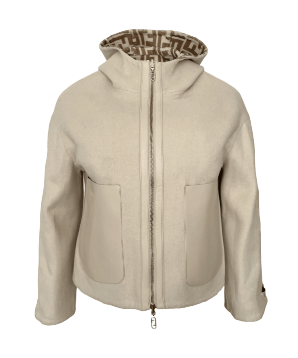 Fendi Women Double Sided Fleece Wool Jacket Supply