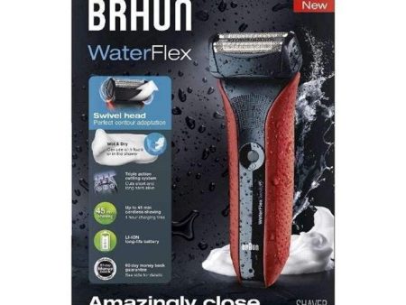 Braun WF2S (Red) - WaterFlex Men s Electric Shaver Fashion