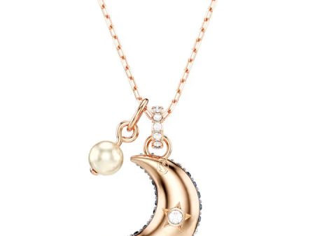 SWAROVSKI 5671585 Sublima pendant Crystal pearl, Moon, Multicolored, Rose gold-tone plated Sale