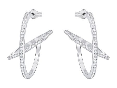 SWAROVSKI Hoop Fever Pierced Earrings #5352009 For Discount