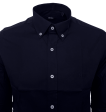 Hugo Boss Men Navy Cotton Casual Shirt Online now