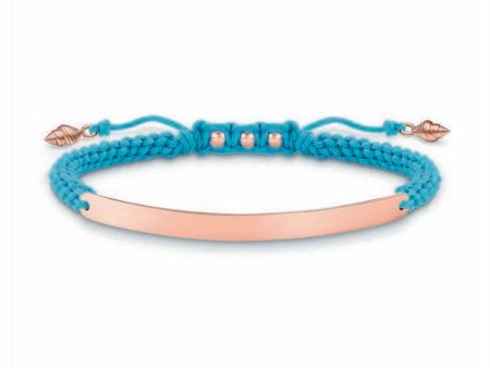 Ladies Bracelet Thomas Sabo LBA0062-597-1 Blue Rose gold Silver Online