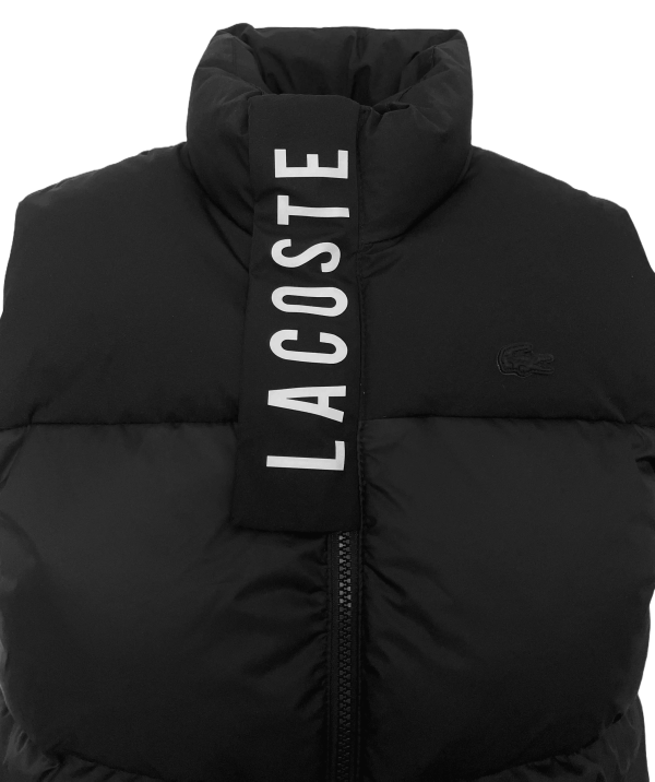 Lacoste Men Body Warmer Vest In Black Supply