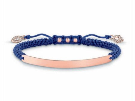 Ladies Bracelet Thomas Sabo LBA0068-898-1 Blue Rose gold Silver For Discount