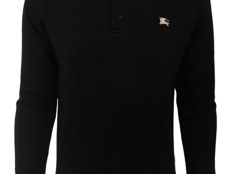 Burberry Long-sleeve Cotton Polo Shirt Online