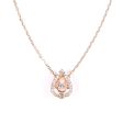 SWAROVSKI Sparkling Dance Pear Necklace - Rose Gold #5451993 Online now