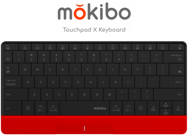 Mokibo 2-in-1 Touchpad-embedded Wireless Keyboard [French Keyboard Layout] For Discount