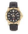 CASIO Men s Enticer Gold Tone Leather Band Black Dial Casual Analog Sporty Watch #MTP-VD01GL-1EVUDF Supply