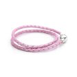 Pandora Moments Double Pink Leather Bracelet #590705CMP-D1 35cm Cheap