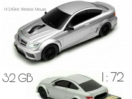 AutoDrive Mercedes Benz C63 AMG Coupe Wirless Mouse + 16GB USB Combo For Discount